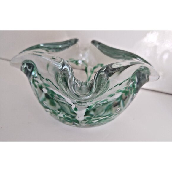 Murano Hand Blown Heavy Art Glass Ashtray/Trinket/Candy Bowl 1960's - Picture 9 of 16